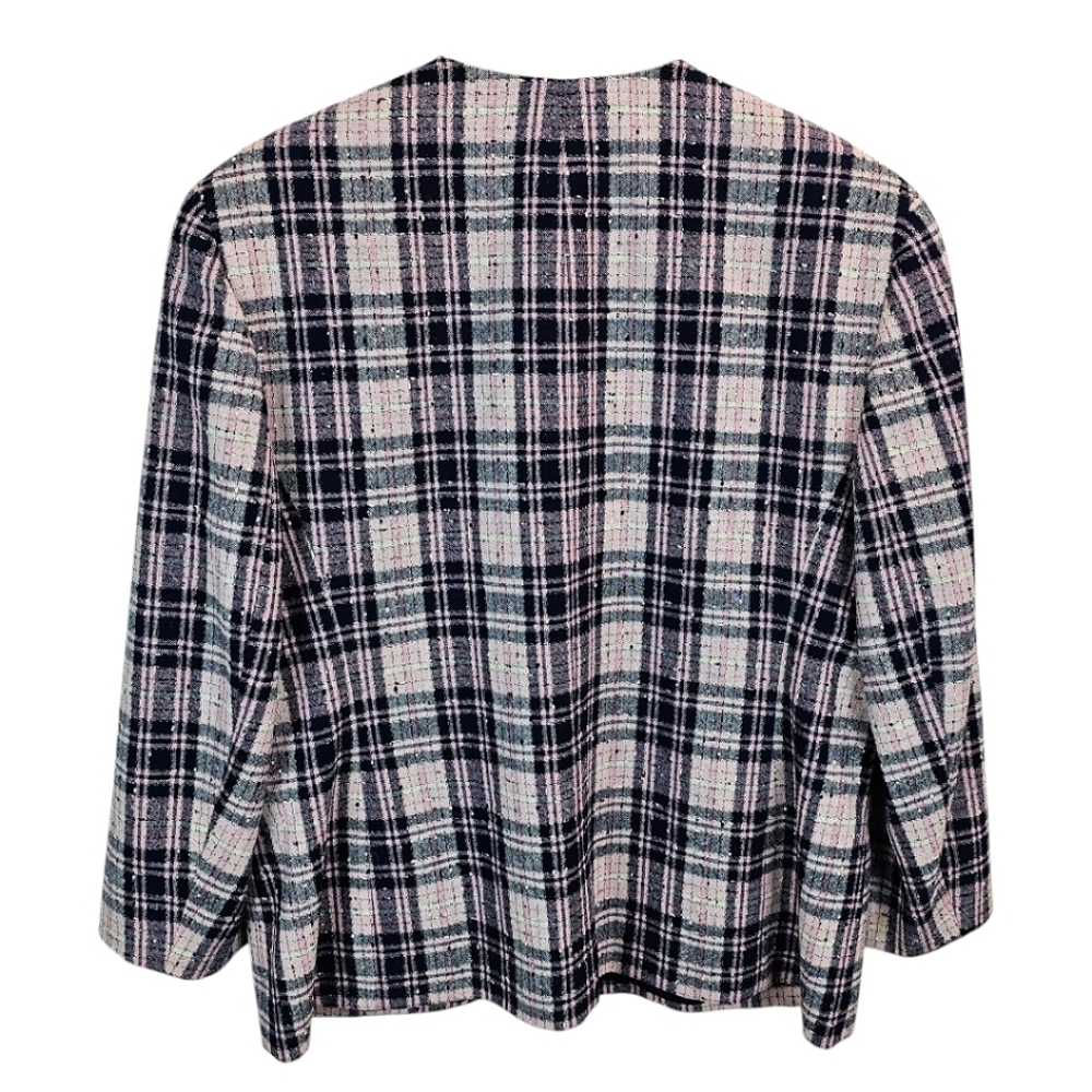 Pendleton Pure Wool Plaid Button Front Blazer Wom… - image 2